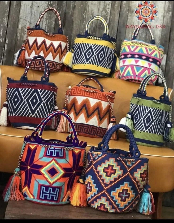 Handmade Trico Knitted Women Bag